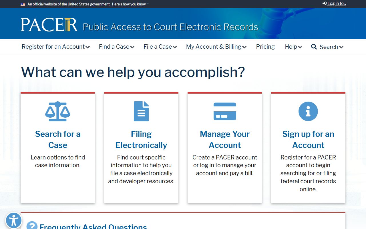 Jennings County criminal court records PACER federal records access
